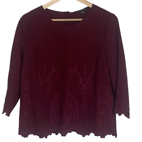 Zac & Rachel Tops - Zac & Rachel Bohemian Embroidered Blouse Top Size Small